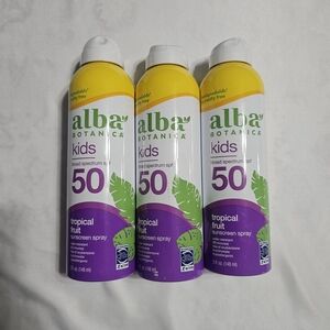 Alba Yellow White Purple Sunscreen Spray Trio
